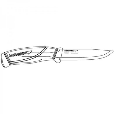 Нож туристический Morakniv Companion BlackBlade, 12553