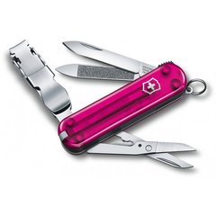 Нож швейцарский Victorinox NailClip 580 0.6463.T5L19, розовый