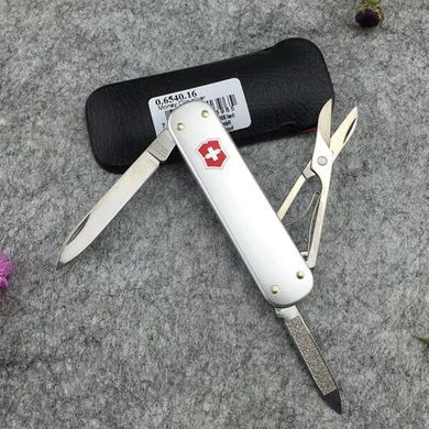 Нож швейцарский Victorinox MONEY CLIP 0.6540.16, серебристый