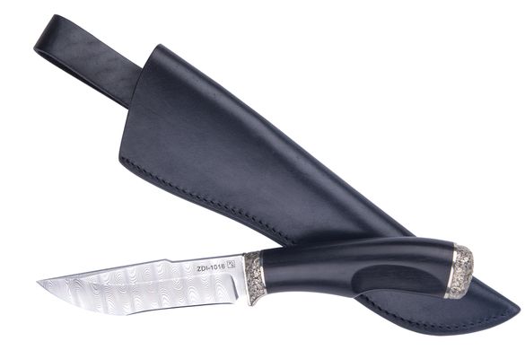 Охотничий нож Кульбида & Лесючевский Американская осень дамасская сталь, Хром