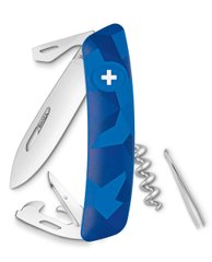 Нож швейцарский Swiza C03, KNI.0030.2030, голубой urban