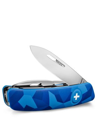 Нож швейцарский Swiza C03, KNI.0030.2030, голубой urban