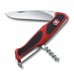 Нож швейцарский Victorinox RangerGrip 52 0.9523.C черно-красный, 130мм, 5 функций, Черно-красный