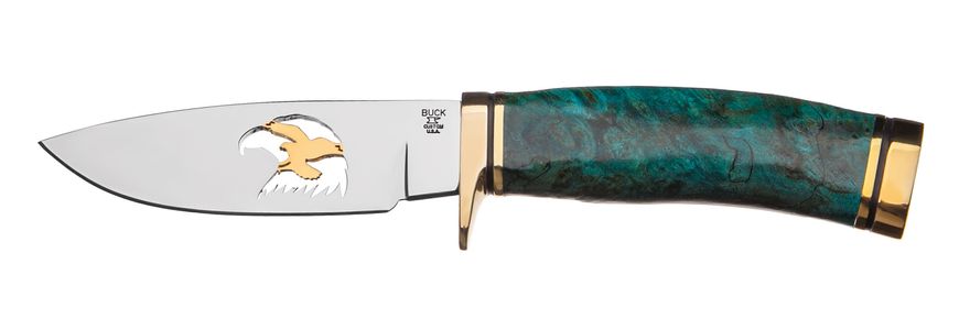 Нож охотничий Buck "Heritage Series, Burlwood Vanguard®" 192BWSLE1, Зелёный