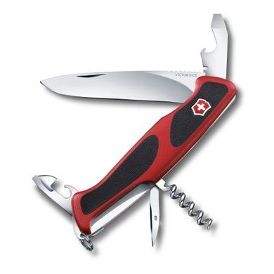 Нож швейцарский Victorinox RangerGrip 68 0.9553.C черно-красный, 130мм, 11 функций, Черно-красный