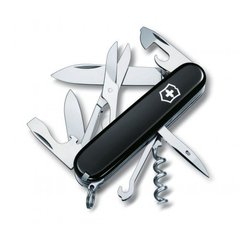 Нож швейцарский Victorinox Climber 1.3703.3 черный, 91мм, 14 функций, Черный