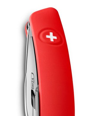 Нож швейцарский Swiza D04, KNI.0040.1000, красный