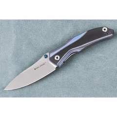 Нож карманный Real Steel E802 horus black/blue-7432
