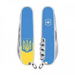 Нож швейцарский Victorinox Climber Ukraine 1.3703.7R3 желто-голубой с гербом, 91мм, 14 функций, Желто-голубой