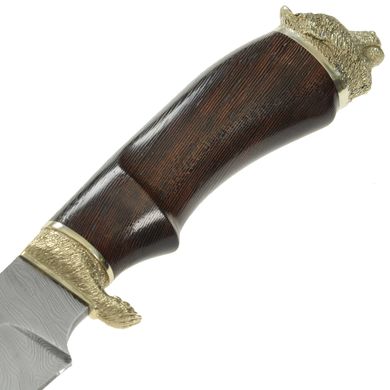 Охотничий нож Кульбида & Лесючевский Медведь дамасская сталь, Перламутровый