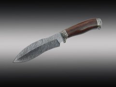 Мисливський ніж Кульбіда & Лесючевський Ірокез дамаська сталь