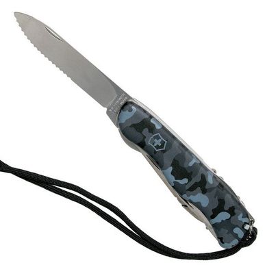 Нож швейцарский Victorinox Skipper 0.8593.W942, синий камуфляж