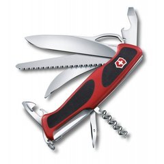 Нож швейцарский Victorinox RangerGrip 57 Hunter 0.9583.MC черно-красный, 130мм, 13 функций, Черно-красный