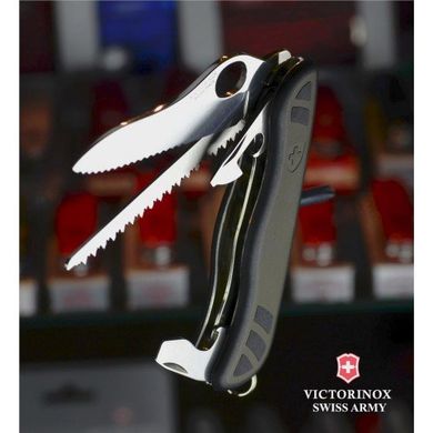 Нож швейцарский Victorinox Swiss Soldier's Knife 0.8461.MWCH Черно-зеленый, 111мм, 10 функций, Черно-зеленый