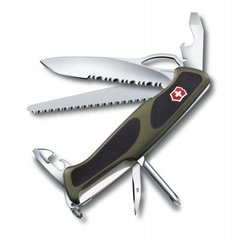 Нож швейцарский Victorinox RangerGrip 178 0.9663.MWC4 черно-зеленый, 130мм, 12 функций, Черно-зеленый