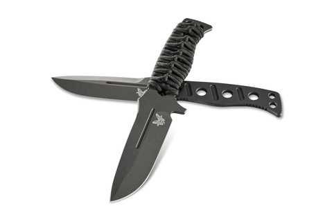 Нож BenchmadeSibert Adamas фикс паракорд черный купить нож для