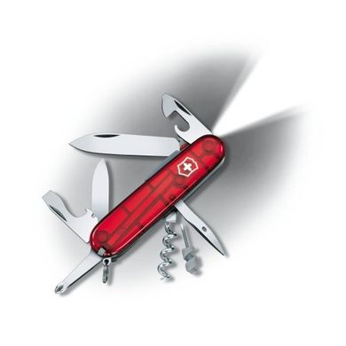 Нож швейцарский Victorinox Spartan Lite 1.7804.T красный с фонариком, 91мм, 15 функций, Красный
