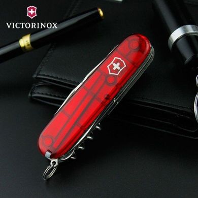 Нож швейцарский Victorinox Huntsman 1.3713.T красный, 91мм, 15 функций, Красный