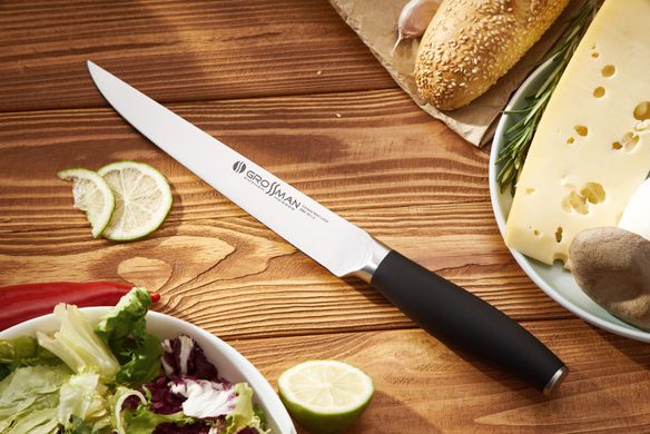 Нож кухонный для тонкой нарезки Grossman 480 VN - VERBENA
