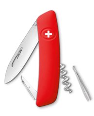 Нож швейцарский Swiza D01, KNI.0010.1000, красный