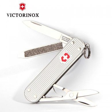 Нож швейцарский Victorinox CLASSIC ALOX 06221.26 серебристый, 58мм, 5предм, Серебристый