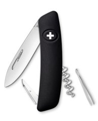 Нож швейцарский Swiza D01, KNI.0010.1010, черный