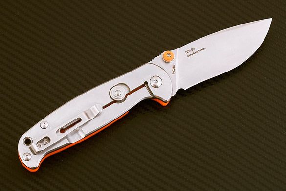Нож карманный Real Steel H6-S1 orange-7776