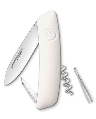 Нож швейцарский Swiza D01, KNI.0010.1020, белый