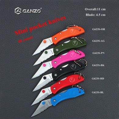 Нож складной Ganzo G623s розовый