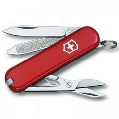 Нож швейцарский Victorinox Classic SD 0.6223 красный, 58мм, 7 функций, Красный
