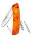 Нож швейцарский Swiza C01, KNI.0010.2060, оранжевый