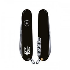 Нож швейцарский Victorinox Spartan Ukraine 1.3603.3R1 черный, 91мм, 12 функций, Черный