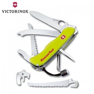 Нож швейцарский Victorinox RescueTool 0.8623.MWN желтый, 113мм, 15 функций, Жёлтый