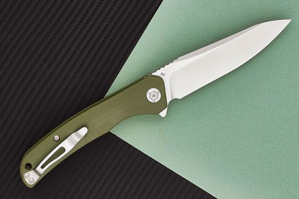 Ніж складний CH Knives, CH 3020-G10, зелений