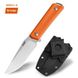 Нож туристический San Ren Mu knives S-611-4, оранжевый