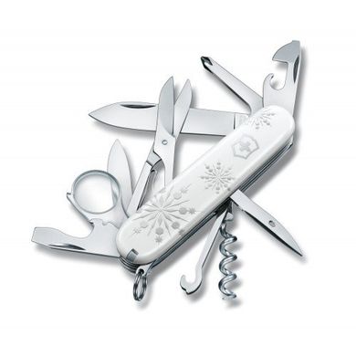 Нож швейцарский Victorinox Explorer White Christmas 1.6703.77 белый, 91мм, 16 функций, Белый