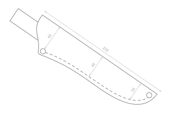 Чехол (ножны) для ножа Grand Way №7 (360GW)