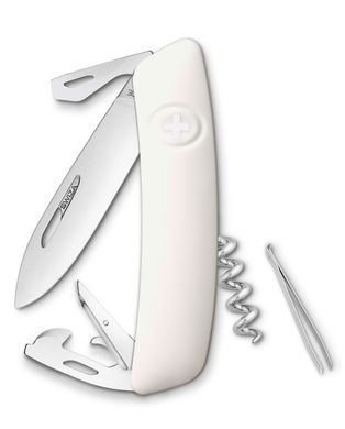 Нож швейцарский Swiza D03, KNI.0030.1020, белый