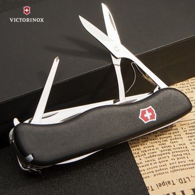 Нож швейцарский Victorinox Outrider 0.9023.3 черный, 111мм, 14 функций, Черный