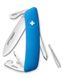Нож швейцарский Swiza D04, KNI.0040.1030, голубой
