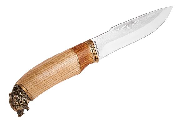 Нож охотничий Grand Way Волк подарочный 99138