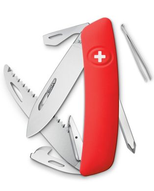 Нож швейцарский Swiza D06, KNI.0060.1000, красный