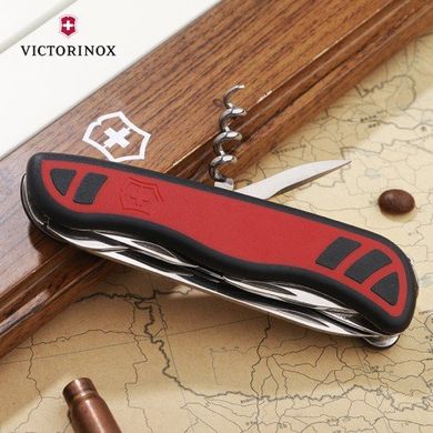 Нож швейцарский Victorinox Forester 0.8361.C черно-красный, 111мм, 10 функций, Черно-красный